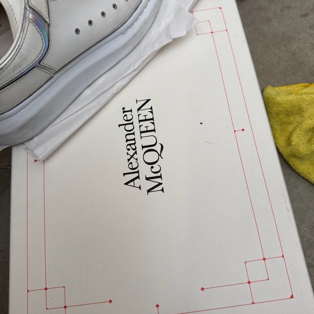 Alexander McQueen White Leather Sneakers